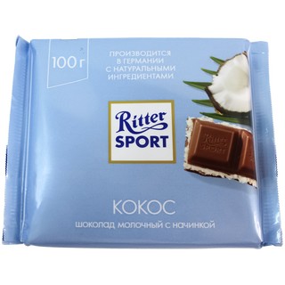 Риттер спорт шоколад кокос 100 гр